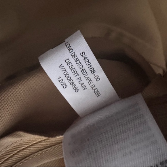 NWT BR Relaxed Unstructured Blazer - Desert Plain - Size Medium Petite - Picture 7 of 8